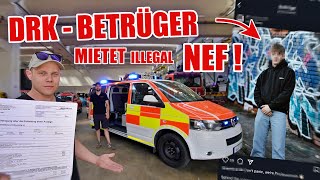 ❗️FAKE ❗️DRK - MITARBEITER mietet NOTARZTWAGEN und baut heftig SCH**E 👮🏻🤬ItsMarvin