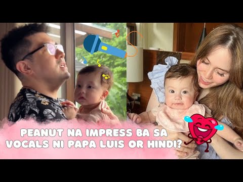 Luis Manzano nakakatawang kinantahan si Baby Peanut. baby na impress ba? 😂 Jessy Mendiola