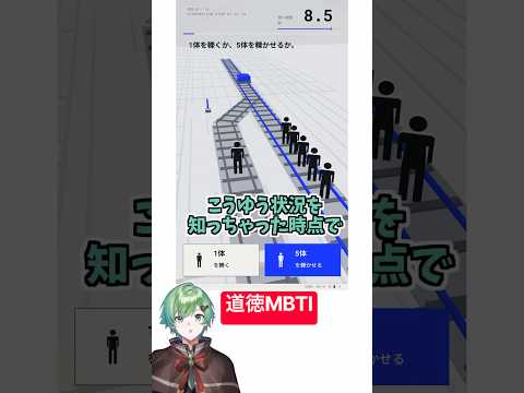 道徳版MBTI見つけたｗｗｗ【トロッコ問題】【Vtuber】【ラメリィ・フランソワ】