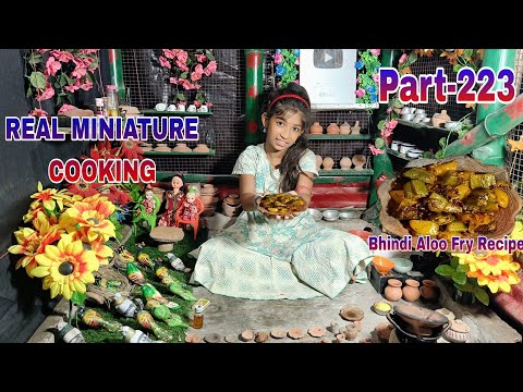Miniatura Bhindi Aloo Fry Recipe/Bhindi Aloo Fry Recipe/Aloo Bhindi Fry Recipe/Bhindi Aloo Bhaja