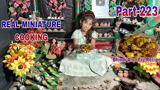 Miniatura Bhindi Aloo Fry Recipe/Bhindi Aloo Fry Recipe/Aloo Bhindi Fry Recipe/Bhindi Aloo Bhaja