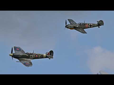 Rare Messerschmitt AND Spitfire Flight — Shuttleworth 2026 Highlights