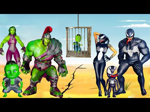 FAMILY VENOM VS FAMILY HULK THOR RAGNAROK (She-Hulk Episode 3)