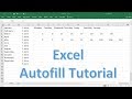 Using Autofill in Excel