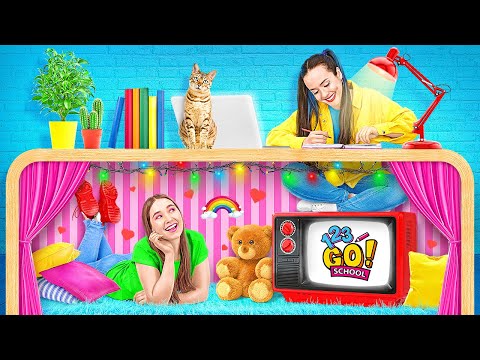 RENOVACIÓN ÉPICA DE CUARTO | LA HERMANA BUENA Y LA MALA por 123 GO! SCHOOL