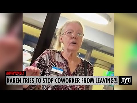 WATCH: Workplace Karen BLOCKS Coworker From Leaving