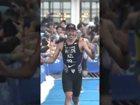 The falcon 𓅃 in action 🌍🥇 #Triathlon #WTCSYokohama #Shorts