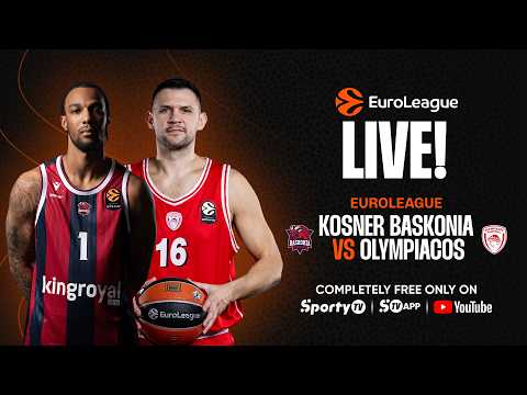 LIVE | Kosner Baskonia vs Olimpiacos Piraeus | Euroleague | SportyTV