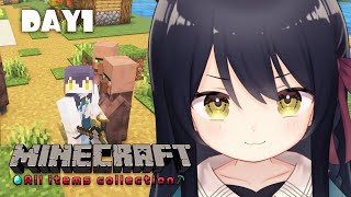 【 マイクラ 】ハードモードで全アイテムを集めます！【Vtuber】