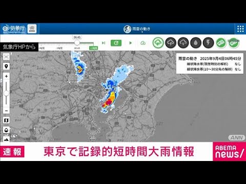 東京江東区で発生した猛烈な雨と記録的短時間大雨の詳細 サムネイル