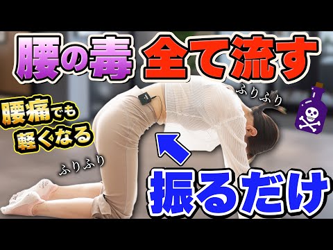 【腰辛い人へ】腰振るだけ腰の深層筋が活性化！-3kg痩せる骨盤の老廃物流し