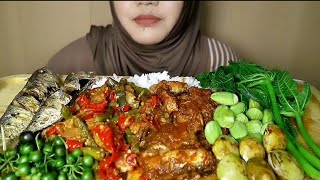SARDEN EXTRA PEDAS , IKAN KEMBUNG LALAPAN PETE JENGKOL