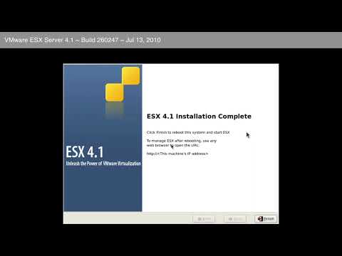 VMware ESX Server 4.1 Install