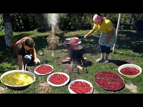 Making Dogwood Jam, Dried Dogwood and Dogwood Salad in the Village | Harvesting Fresh Fruits