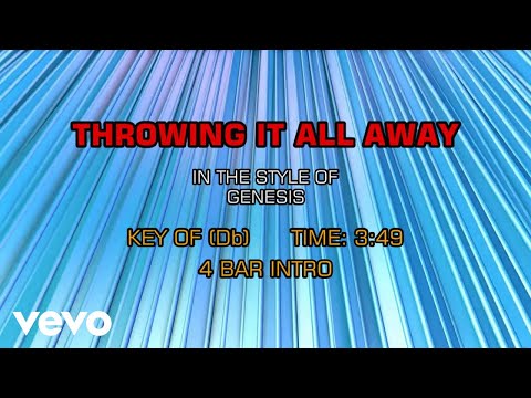 Genesis – Throwing It All Away (Karaoke)