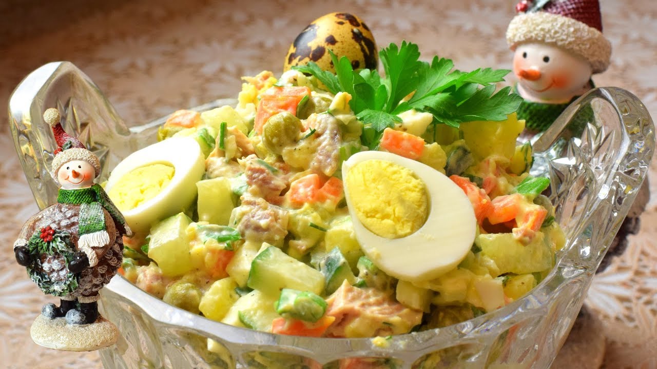 НОВИНКА! Салат Оливье, вкусный домашний рецепт.
