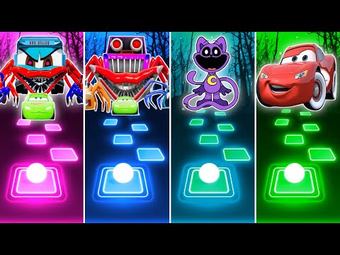 Cars 3 Eater 🆚 Mater Spider 🆚 Poppy Playtime 🆚 Lightning McQueen - Tiles Hop