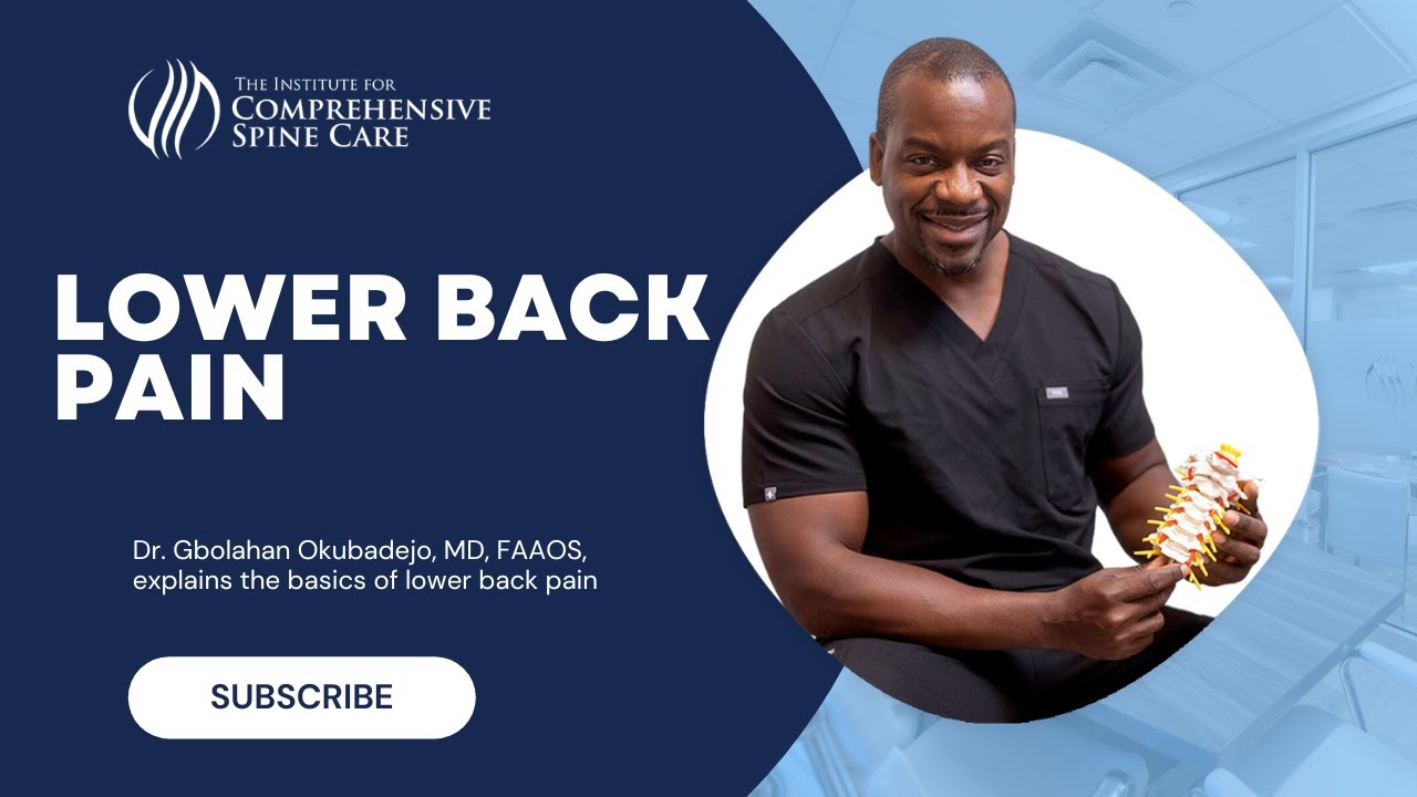 Doctor discussing lower back pain treatment options.