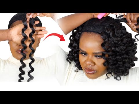 Curly Crochet Hairstyle Using Braid Extension