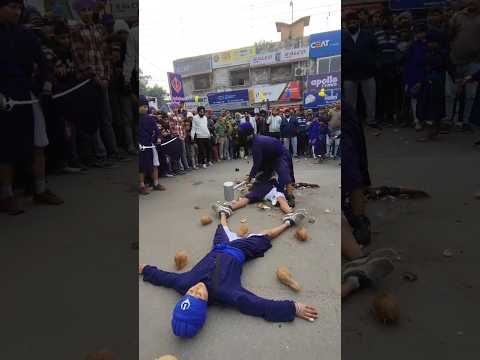 ਗਤਕਾ ਨਗਰਕਿਰਤਨ #gatka #gatkalovers #martialarts #wmk #gurugobindsinghji #nihangsingh #khalsa #viral