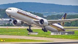 20 MINS GREAT CLOSE UP LANDINGS & TAKEOFFS at ZRH | 4K | Zurich Airport Plane Spotting, Switzerland