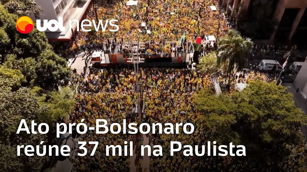 Ato pró Jair Bolsonaro na Paulista reúne 37 mil Sensação de Moraes punido retomou vigor | Landim