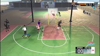 Nba 2k21 my Pf friend dunked on him