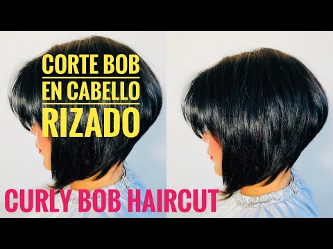 Corte Bob en Cabello Rizado -  CURLY BOB HAIRCUT