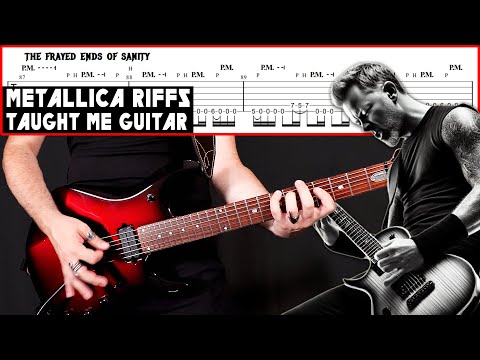 15 METALLICA Riffs That Taught Me To Play Guitar  | With Tabs