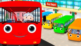 Learn Colors With Buses!🎨 | 🚌Wheels on the BUS Songs! 🚌 Nursery Rhymes for Kids