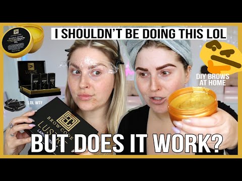 diy brow lamination, wax & tint... DOES IT WORK" ?  /me panicking for 33 mins straight