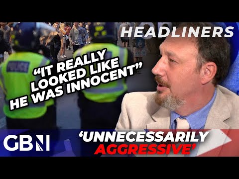 'Double standards ALL OVER THE PLACE' as police repeatedly punch 'INNOCENT' protestor in the face