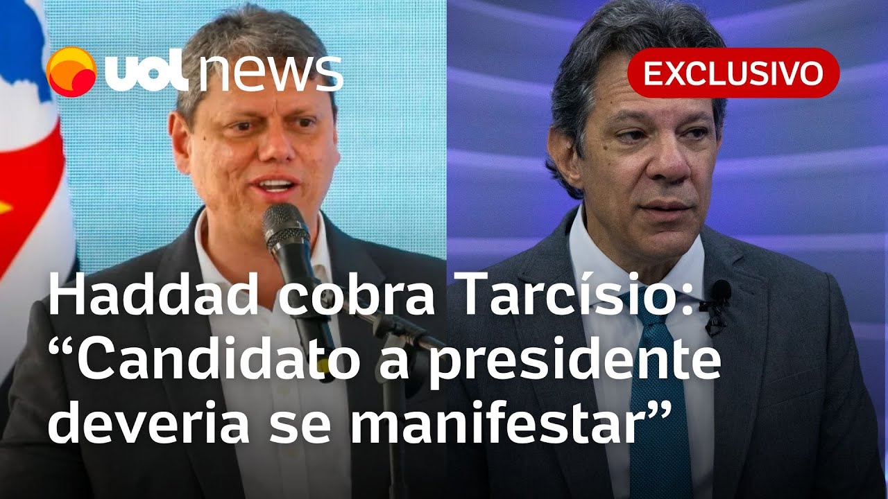 Haddad cobra que Tarcísio se posicione sobre taxação de super ricos e descarta baixaria em 2026