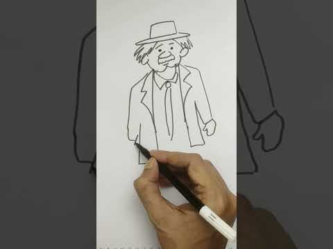 How to draw a cartoon character easy