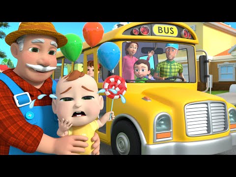 Wheels on the Bus | Don't Cry Little Baby😿 | Newborn Nursery Rhymes & Kids Songs