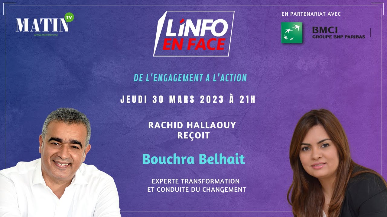 Video : L'Info en Face avec Bouchra Belhait