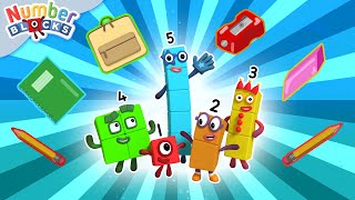 What's in your Back-to-School Backpack? 🎒 | Learn to Count for Kids | 12345 | @Numberblocks