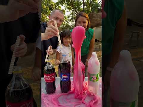 Pepsi, Fanta, 7up and Coca-Cola VS Mentos #shorts 1000 Experiments