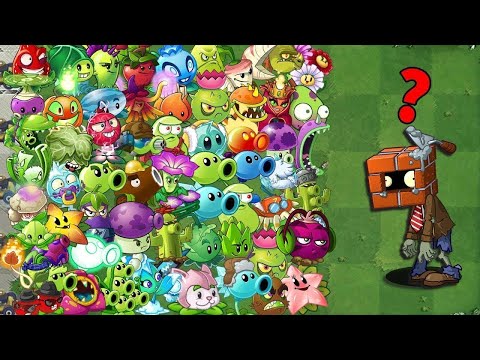 Pvz 2 v11.7.1 Challenge - All Plants Vs 99 Brickhead Zombies