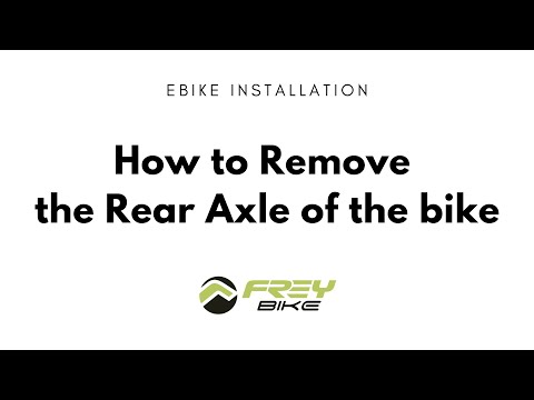 #emtb How to remove the rear axle of the bike? | Support from Frey Bike