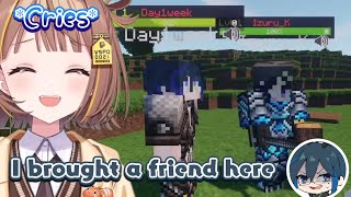 Yuuhi gets so emotional on her first day VCR Minecraft [Vspo - Sendo Y