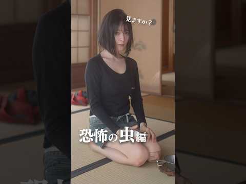 恐怖の虫と暮らす女【閲覧注意】Scary insects in Japan ぼっち系一人暮らし りんの田舎暮らし #shorts