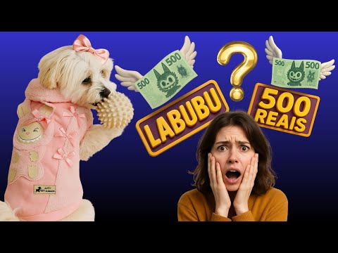 💸 R$500 num labubu? Tô fora! Faça uma blusa Labubu para seu Pet e vou te mostrar como!