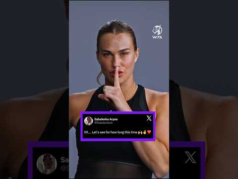 LET HER COOK 👩‍🍳 Your new PIF WTA World No.1, Aryna Sabalenka! #WTA #tennis #shorts