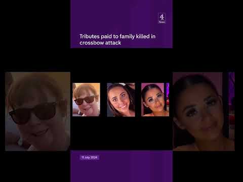 Tributes paid to family killed in crossbow attack