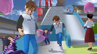 The baby meets bad child | Sad Story | Sakura School Simulator