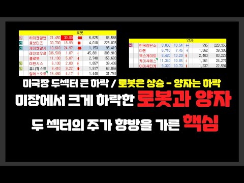 미장에서 크게 하락한 로봇과 양자 두 섹터의 주가 향방을 가른 핵심