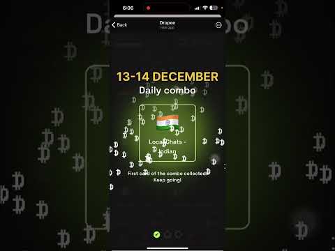 Dropee daily combo today | dropee daily combo 13 December | Daily Combo Dropee | Dropee 13 December