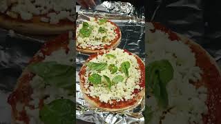 My Curries and Bakes ! Cheese and Basil Pizza very delicious