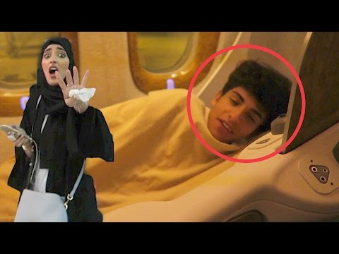 طارت 7 تذاكر بزنس كلاس !! | نمنا في الطيارة